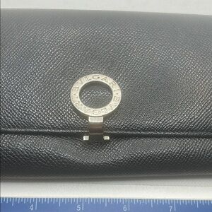 Bvlgari Black Leather Wallet